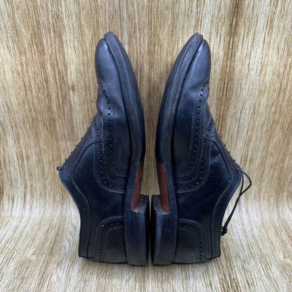 Allen Edmonds McAllister Men's Size 10.5 D Black Oxford Wingtip Brogue 6205
